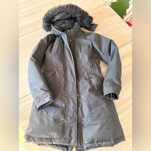 North face arctic Black Hooded Parka Coat